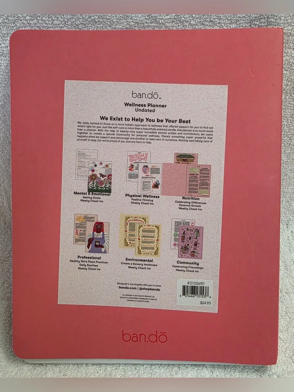 ban.do You’re Doing So Well Wellness Planner Undated Guided Journal New